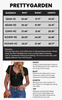 PRETTYGARDEN Women's Summer Casual Henley T-Shirts Short Sleeve V Neck Button Up Ribbed Knit Slim Fit Basic Tops PRETTYGARDEN