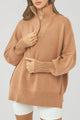 Oversized Long Sleeve Casual 1/4 Zip Up Sweatshirts Pullover