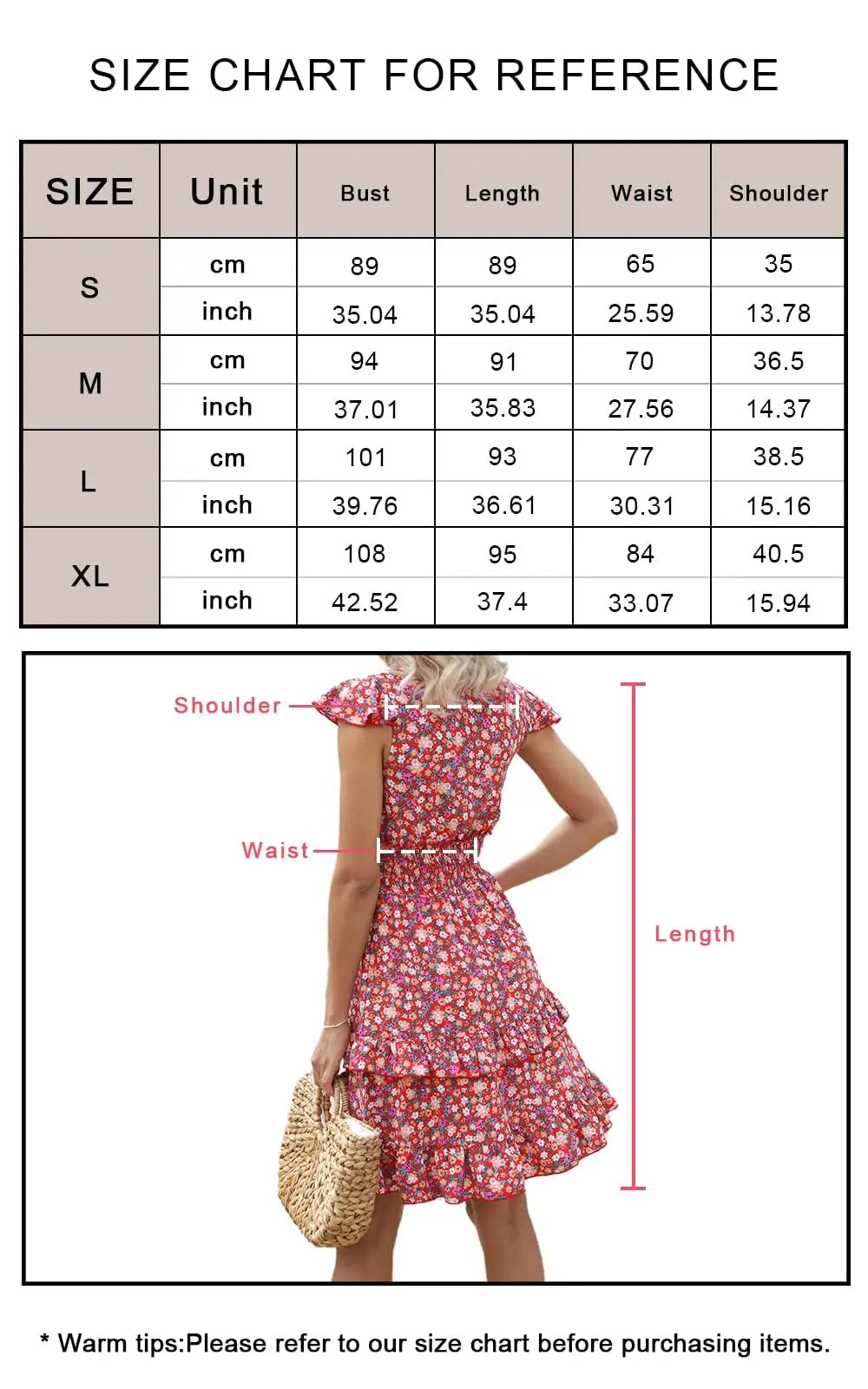 Summer Floral Short Dress Smocked Waist Tiered Mini Dress PRETTYGARDEN