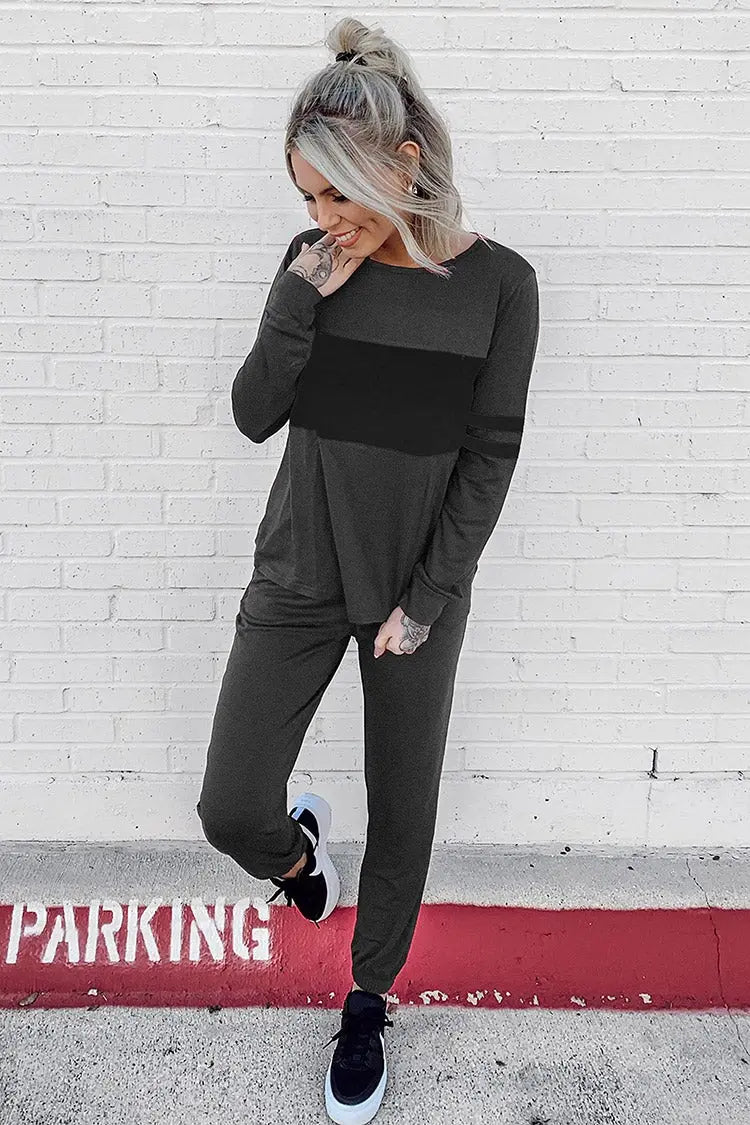 Women 2 Piece Long Sleeve Tracksuit with Long Pants PRETTYGARDEN